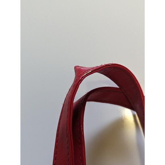 Y2K Billabong Logo Red Mini Purse Bag White Tomato Girl 2000s Retro Clasp Heart - Picture 6 of 8